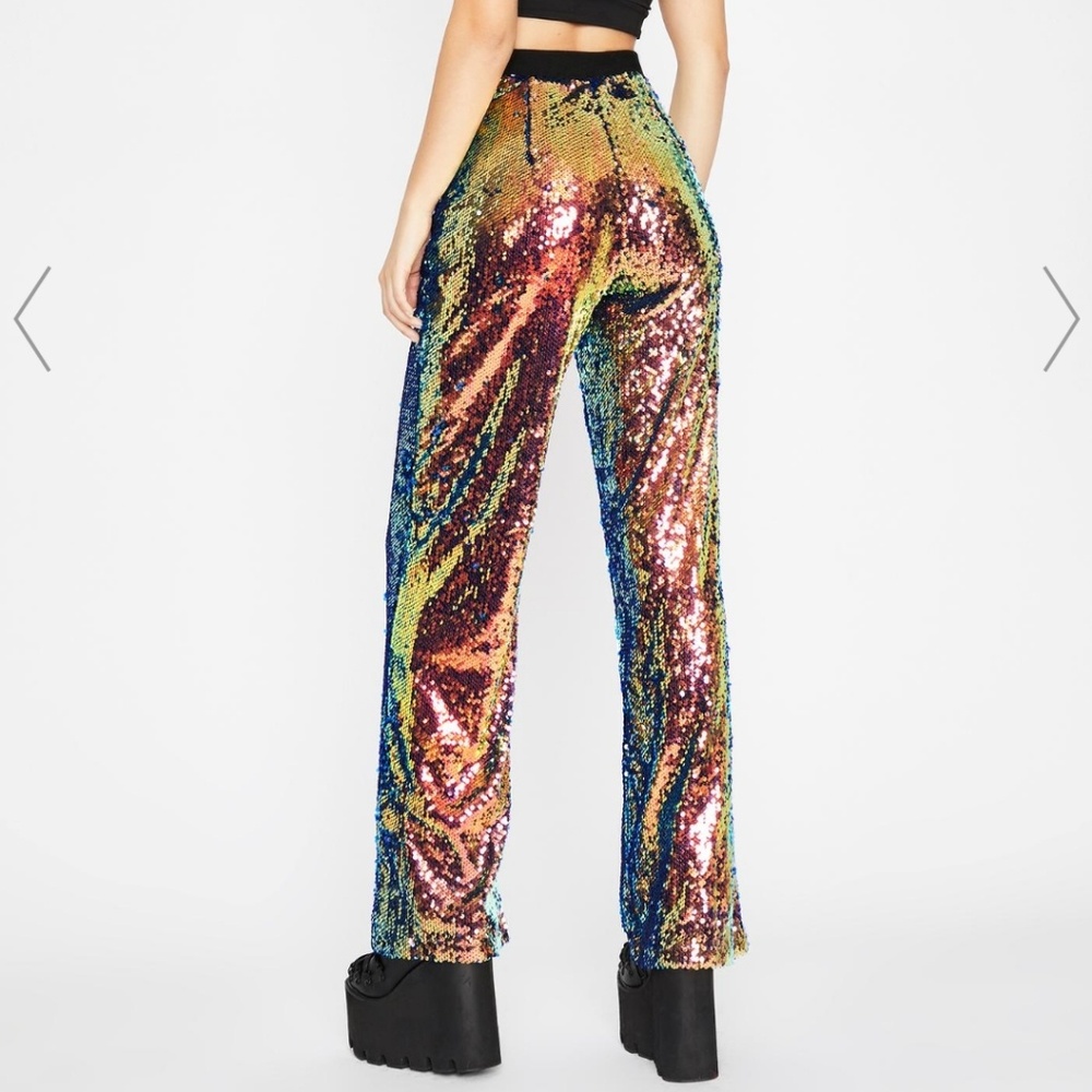 Dolls Kill Tropical Flashy Fever Sequin Pants